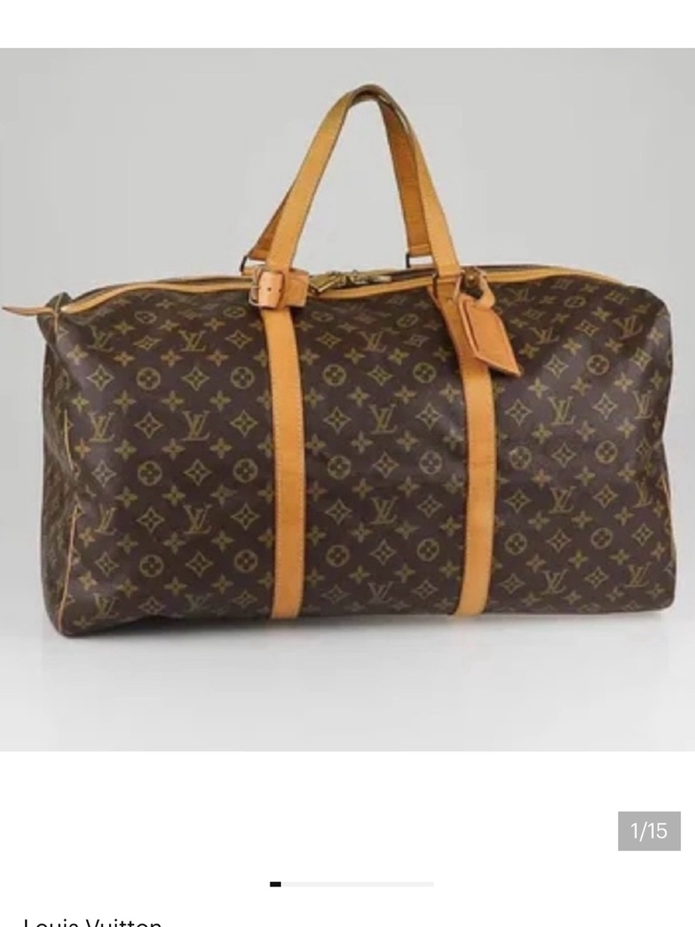 Authentic Louis Vuitton Sac Souple 55 travel monogram weekend bag